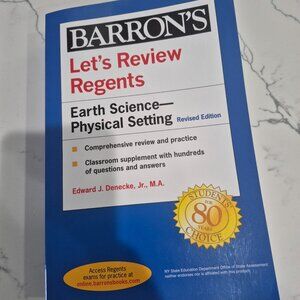 Barron's Earth Science, Let's Review Regents Book Brand New